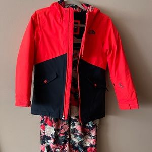 Girls North Face Ski outfit